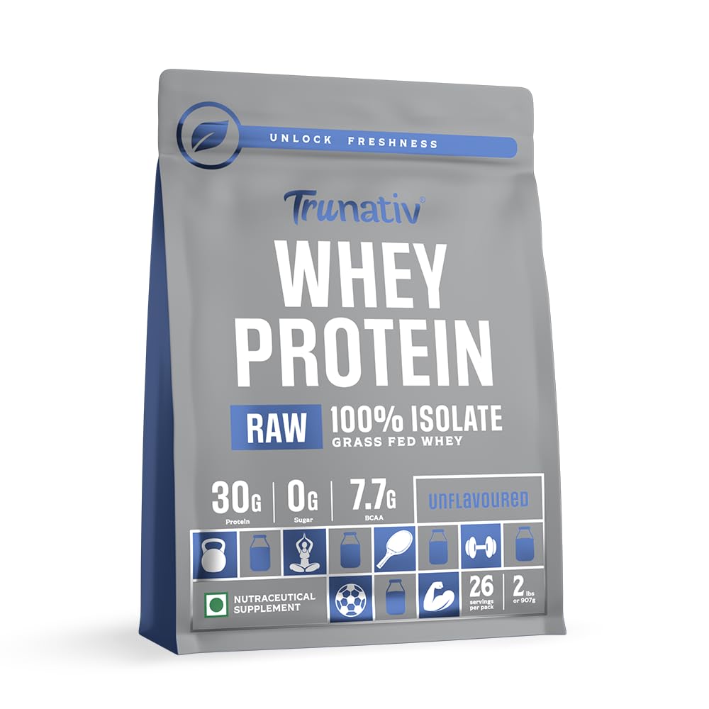 TruNativ Raw 100% Whey Protein Isolate | 907g (2 lbs) | Unflavoured | Svesto Verified