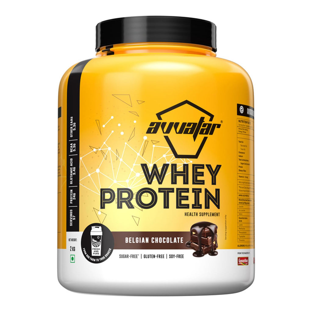 Avvatar Whey Protein | Belgian Chocolate (2kg) | Svesto Verified