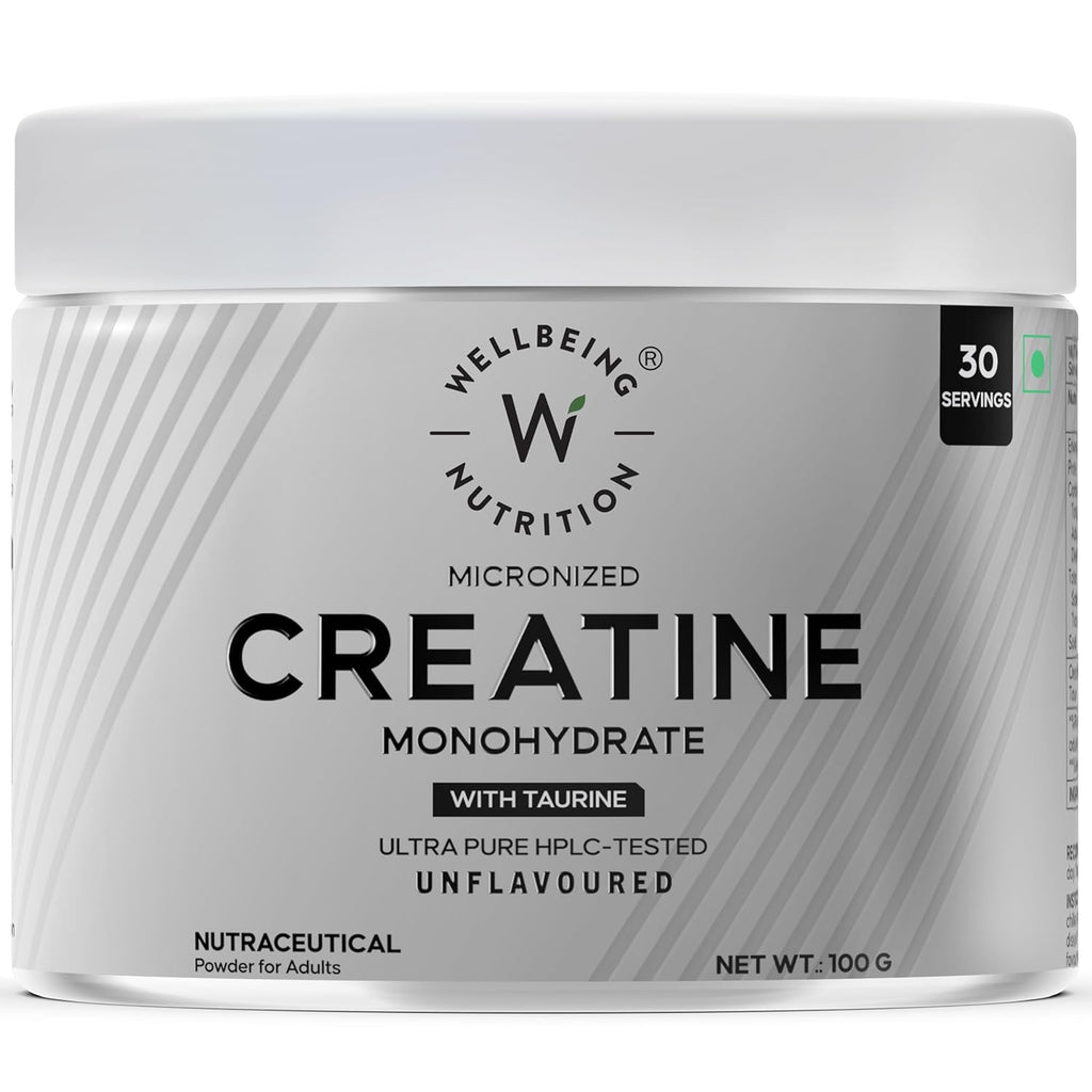 Wellbeing Nutrition Micronized Creatine Monohydrate (100g) | Svesto Verified