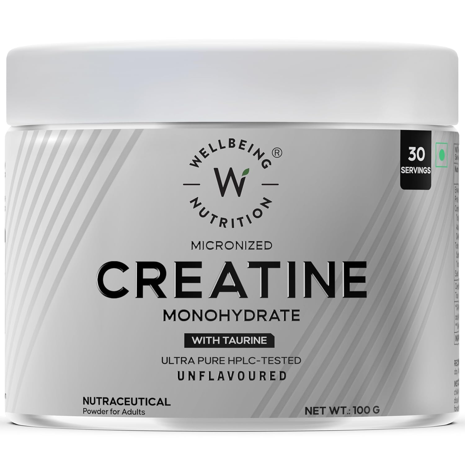 Wellbeing Nutrition Micronized Creatine Monohydrate (100g) | Svesto Verified