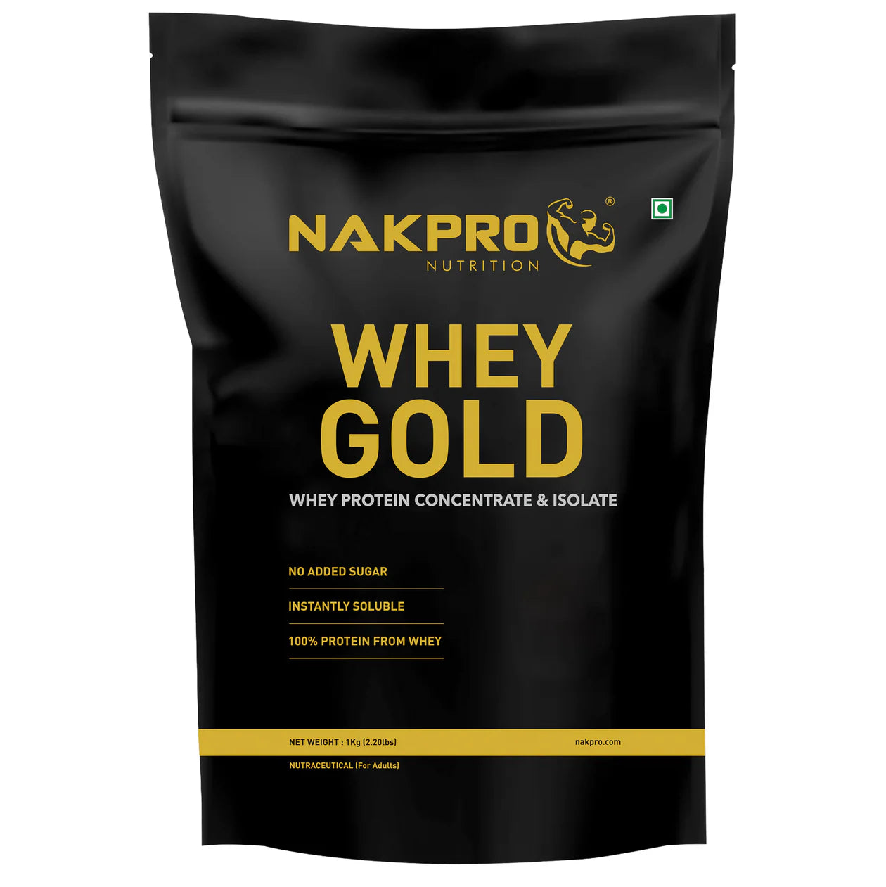 Nakpro Whey Gold Protein | Chocolate (1kg) | Svesto Verified
