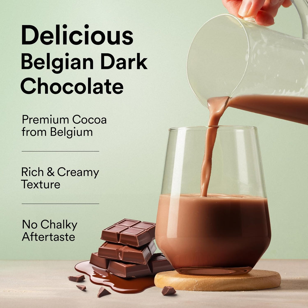 Wellbeing Nutrition Organic Vegan Plant Protein | Belgian Dark Chocolate (500g) | Svesto Verified
