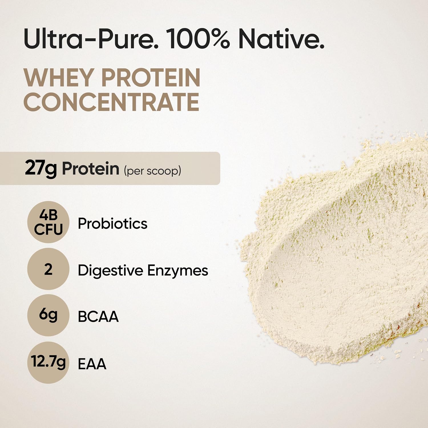 Wellbeing Nutrition Clean Whey Protein Concentrate | Unflavoured (1kg) | Svesto Verified
