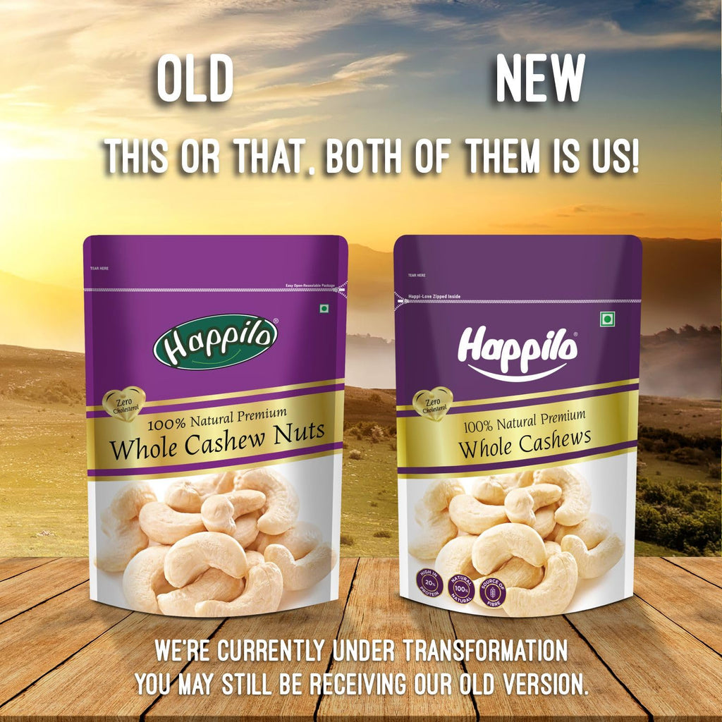 Happilo Premium Natural Whole Cashews 200g Value Pack | Dry Fruits, Kaju, Healthy Snacks | Unsalted Cashew Nuts | Crunchy, Nutritious & Delicious Nuts | Rich in Protein, Magnesium &amp; Phosphorus | Svesto Verified