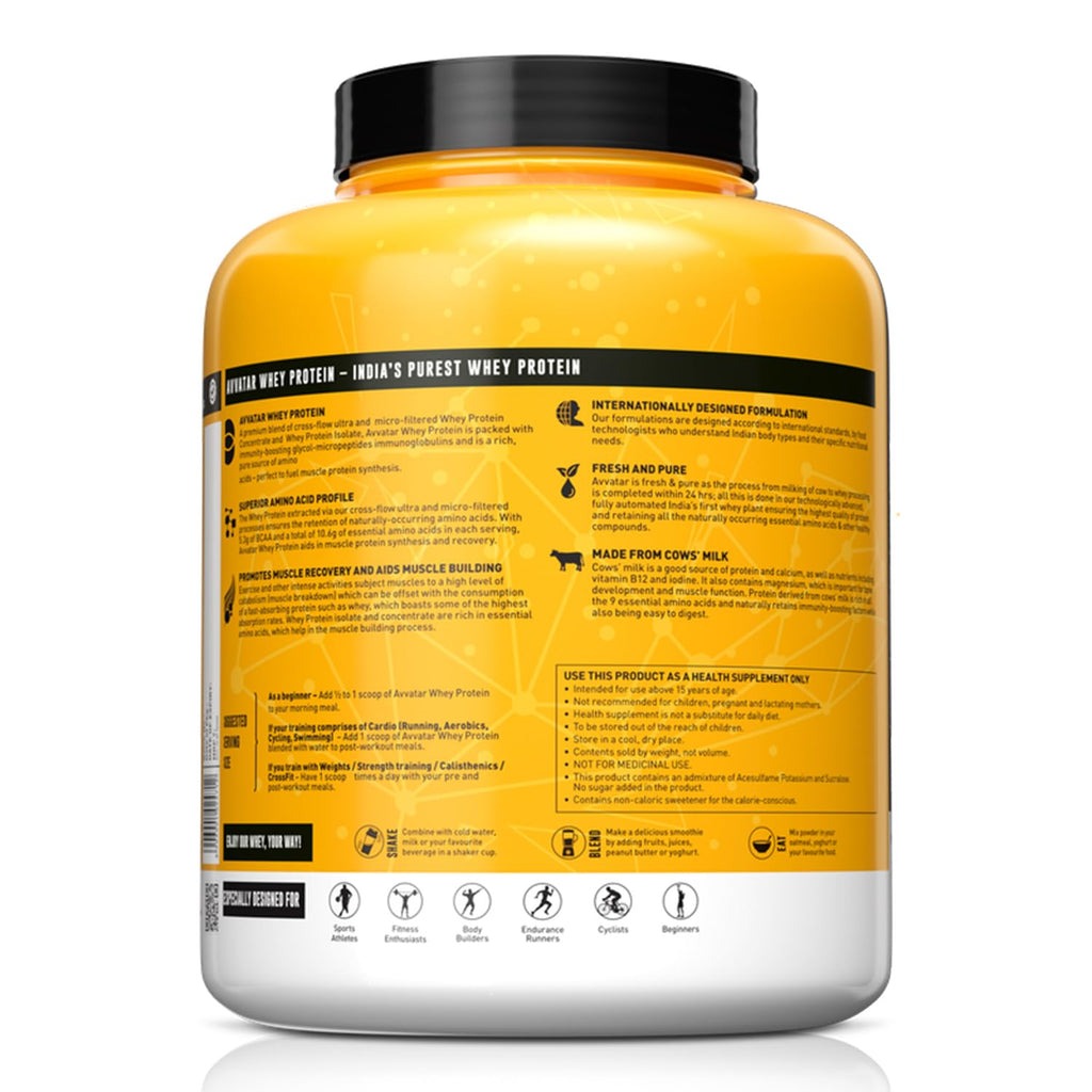 Avvatar Whey Protein | Belgian Chocolate (2kg) | Svesto Verified