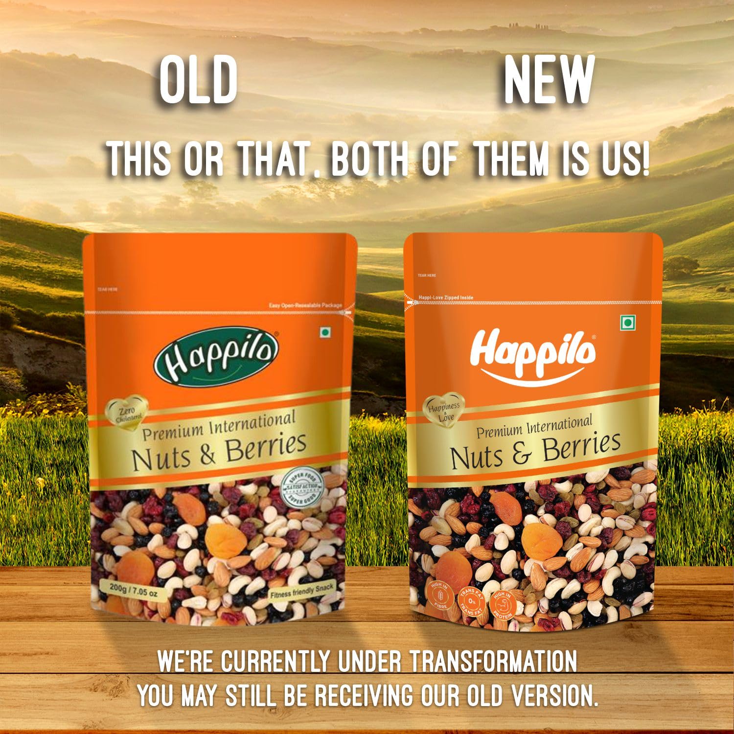 Happilo Premium International Dried Nuts and Berries, 200g & Natural Premium Californian Inshell Dried Walnuts, 200g | Svesto Verified