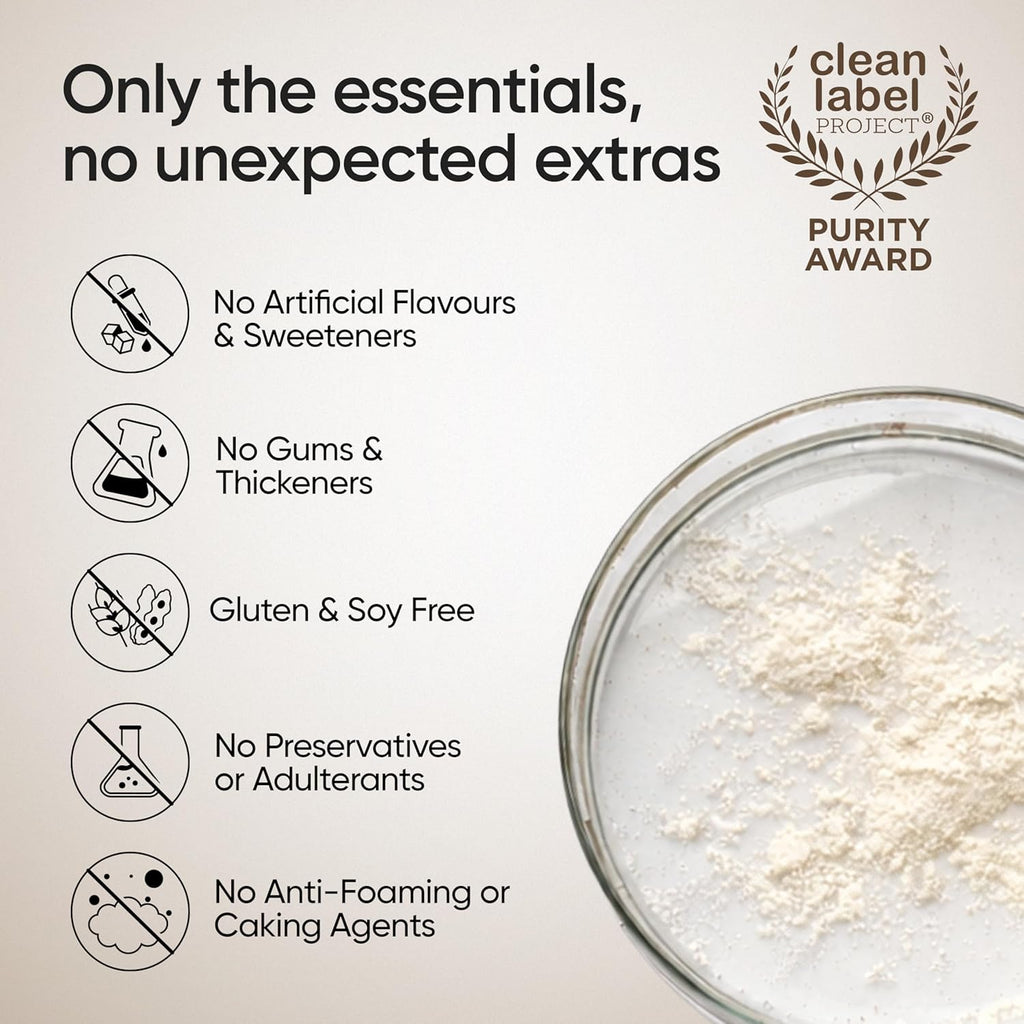 Wellbeing Nutrition Clean Whey Protein Isolate | Unflavoured (1kg) | Svesto Verified