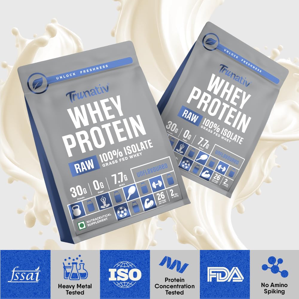 TruNativ Raw 100% Whey Protein Isolate | 907g (2 lbs) | Unflavoured | Svesto Verified