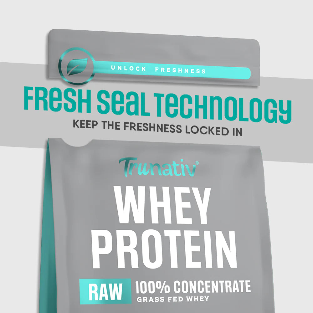 TruNativ Raw 100% Whey Protein Concentrate | 907g (2 lbs) | Unflavoured | Svesto Verified