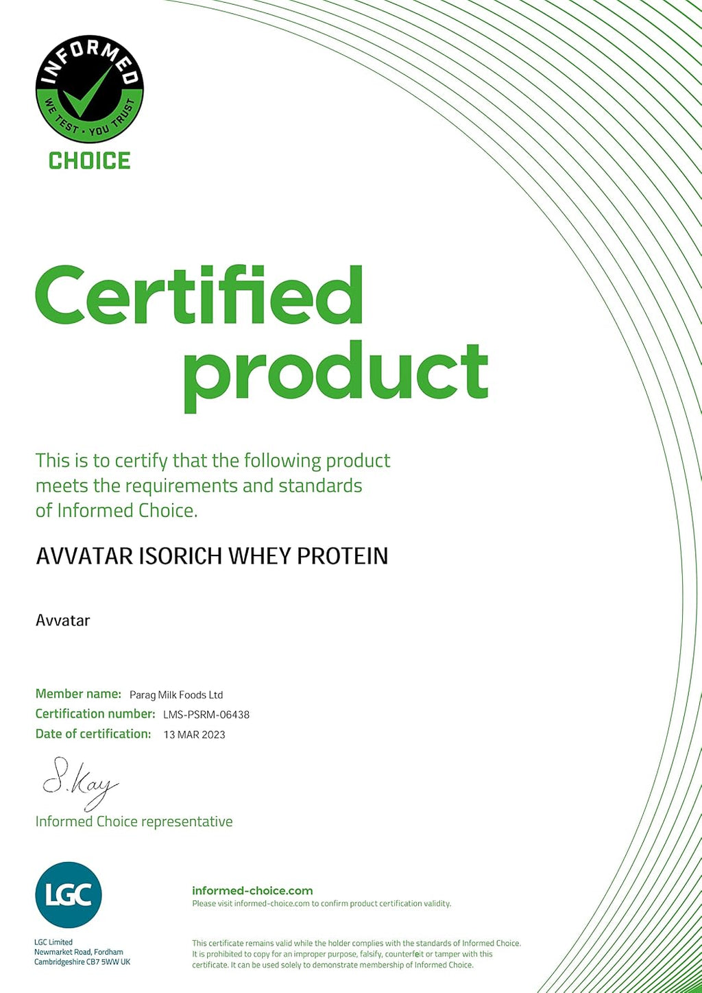 Avvatar ISORICH Whey Protein Isolate - 2kg (4.4 lb) | Chocolate Hazelnut | Svesto Verified